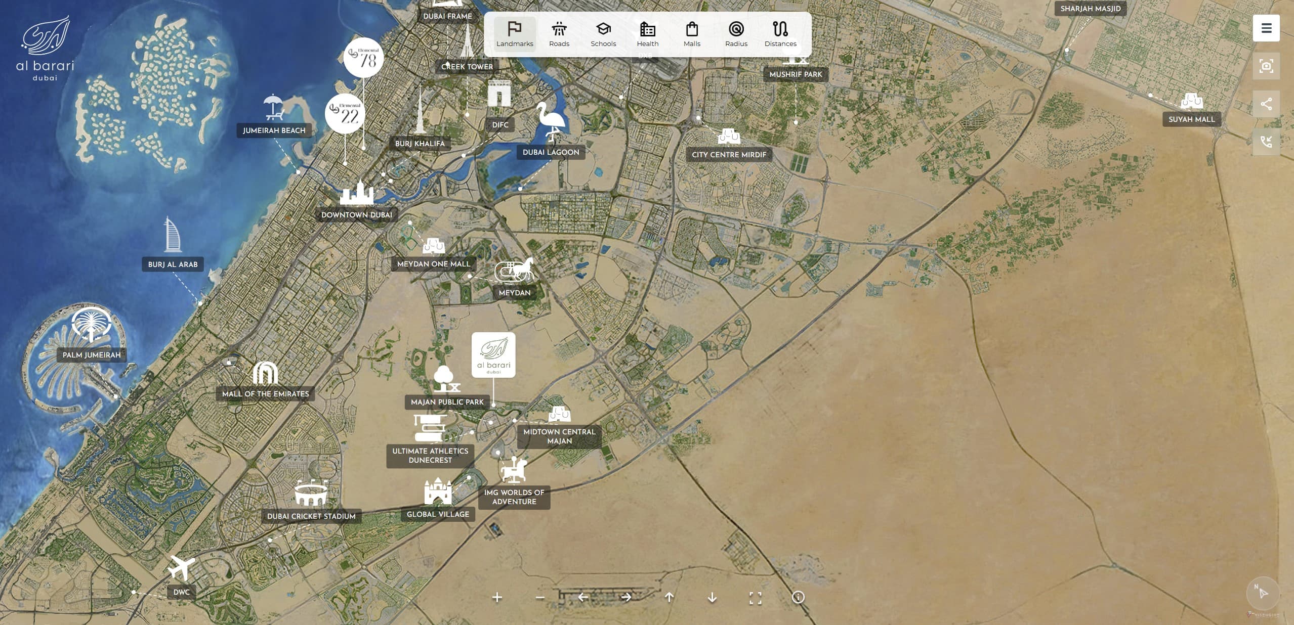 Albarari Interactive Map — Next.js, TypeScript, SCSS